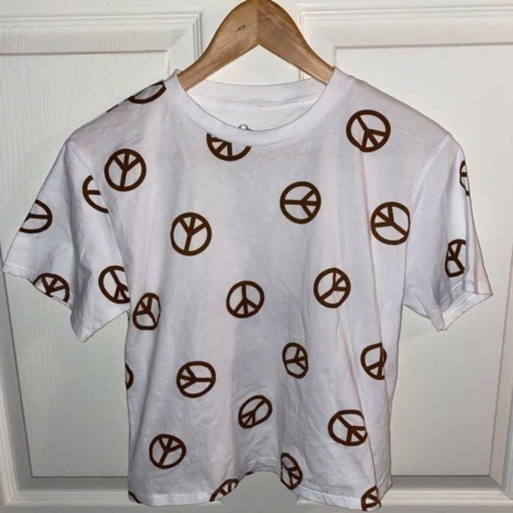 Organic Generation Peace Sign Short Sleeve T-shirt, Today is my Peaceful Day